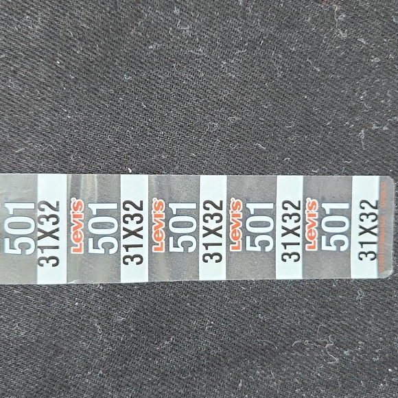 Levi's Men's Black 501 Straight Jeans, Button Fly, 31x32, NWT - Picture 4 of 6